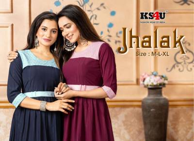 JHALAK VOL 1 BY KS4U FANCY KNEE LENGTH KURTI WHOLESALER IN INDIA